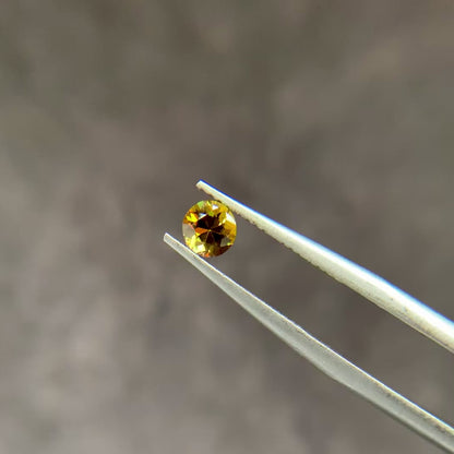 スフェーン 0.27ct ラウンドカット 3.9mm×3.9mm×2.7mm【MJ3083】
