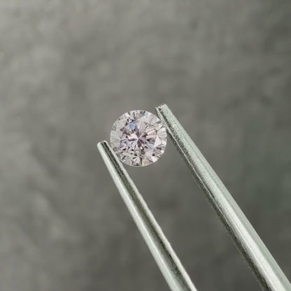 ピンクダイヤモンド 0.188ct Very Light Pink ラウンドカット 3.5mm×3.6mm×2.2mm ソーティング付【MJ3003】