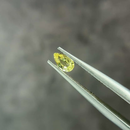 非加熱サファイア 0.24ct ペアシェイプカット 4.9mm×3.0mm×1.9mm【MJ2554-2】