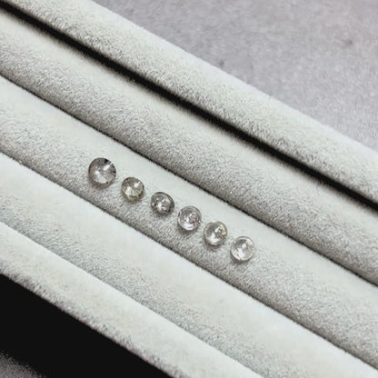 ナチュラルダイヤモンド 0.08ct カボションカット 3.0mm×3.0mm×1.0mm【MJ3167】