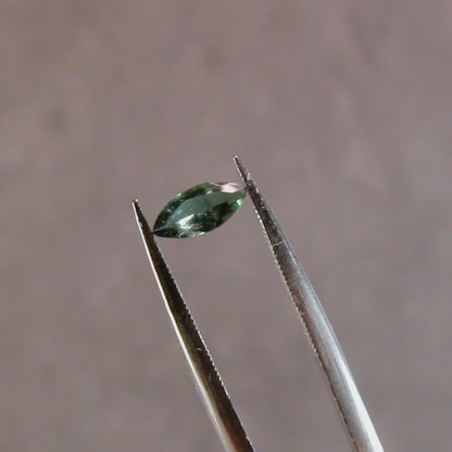 バイカラートルマリン 0.34ct マーキスカット 7.3mm×3.3mm×2.0mm【MJ3087】